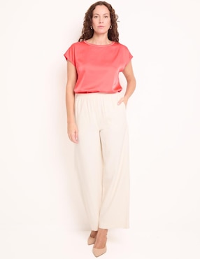 Blusa manga corta para mujer