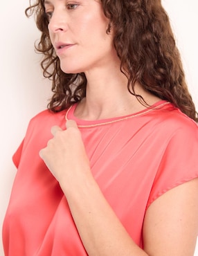 Blusa manga corta para mujer