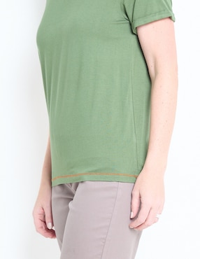 Blusa manga corta para mujer