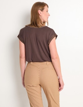 Blusa manga corta para mujer