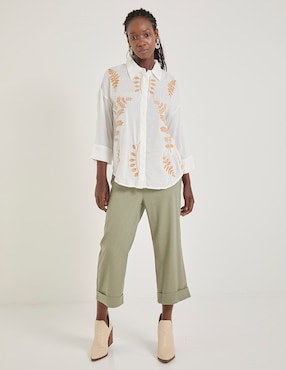 Blusa manga 3/4 para mujer