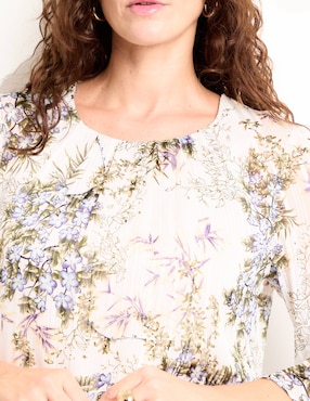 Blusa manga 3/4 para mujer