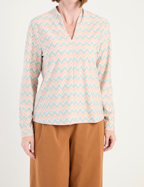 Blusa manga larga para mujer