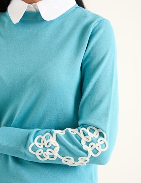 Suéter La Mode cuello redondo para mujer