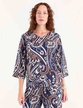 Blusa manga 3/4 para mujer