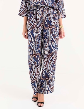 Pantalón pijamero amplio para mujer