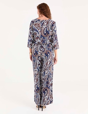 Pantalón pijamero amplio para mujer