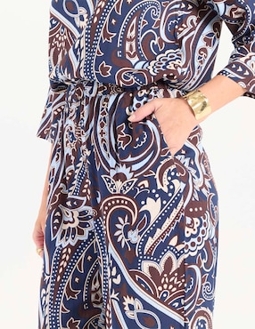 Pantalón pijamero amplio para mujer