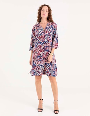 Vestido 3/4 casual La Mode para mujer