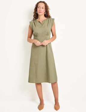 Vestido 3/4 casual La Mode para mujer