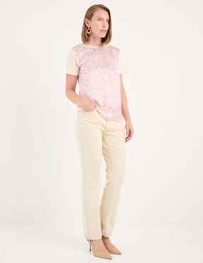 Blusa manga corta para mujer