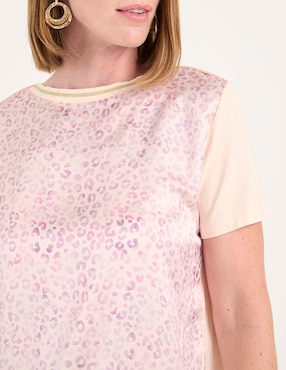 Blusa manga corta para mujer