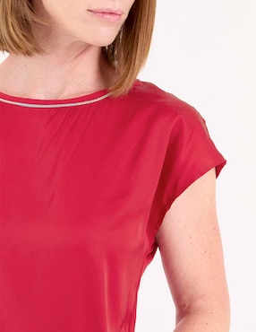 Blusa manga corta para mujer