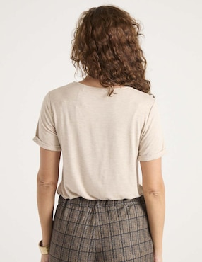 Blusa manga corta para mujer