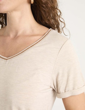 Blusa manga corta para mujer