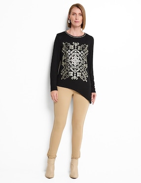 Blusa manga larga para mujer
