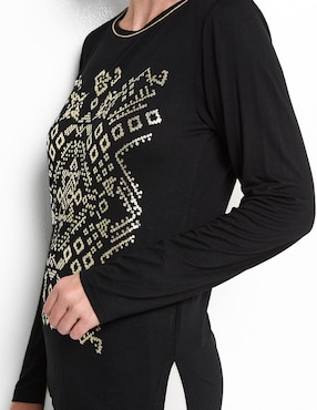 Blusa manga larga para mujer