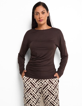 Blusa manga larga para mujer