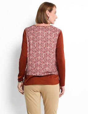 Blusa manga larga para mujer