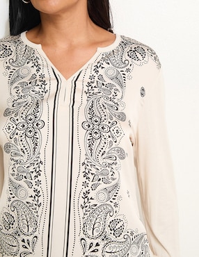Blusa manga larga para mujer