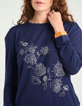 Blusa manga larga para mujer