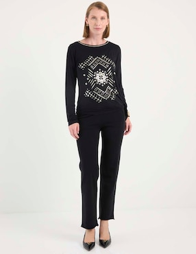 Blusa manga larga para mujer