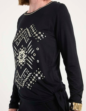 Blusa manga larga para mujer
