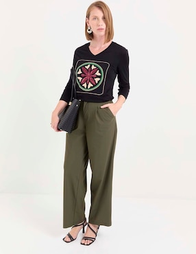 Blusa manga 3/4 para mujer