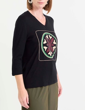 Blusa manga 3/4 para mujer