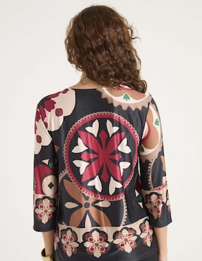 Blusa manga 3/4 para mujer