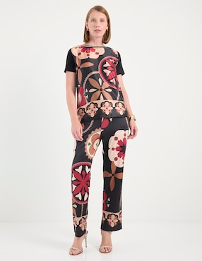 Pantalón relaxed La Mode regular para mujer