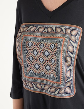 Blusa manga 3/4 para mujer