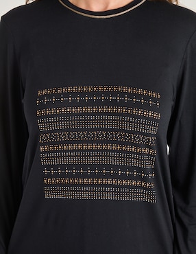 Blusa manga larga para mujer