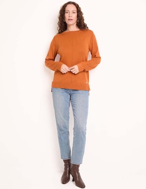Suéter La Mode cuello ojal para mujer