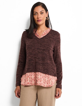 Blusa manga larga para mujer