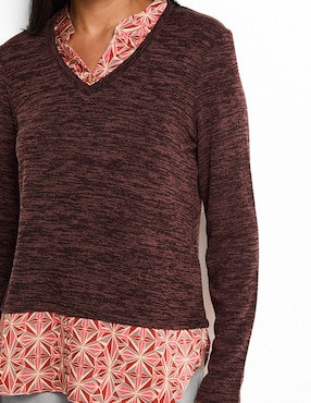 Blusa manga larga para mujer