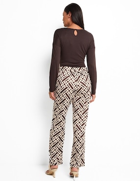 Pantalón La Mode straight para mujer