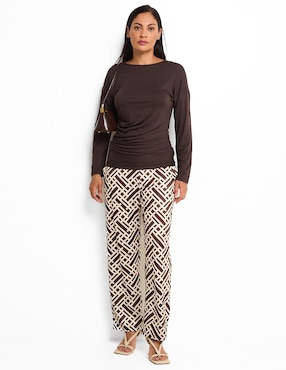 Pantalón La Mode straight para mujer