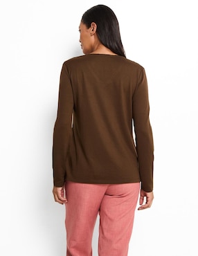 Blusa manga larga para mujer