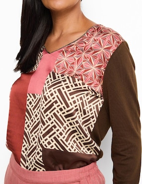 Blusa manga larga para mujer