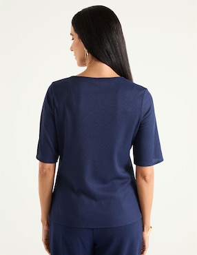Blusa manga corta para mujer