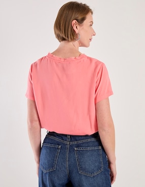 Blusa La Mode manga corta para mujer