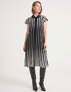 Vestido 3/4 casual La Mode para mujer