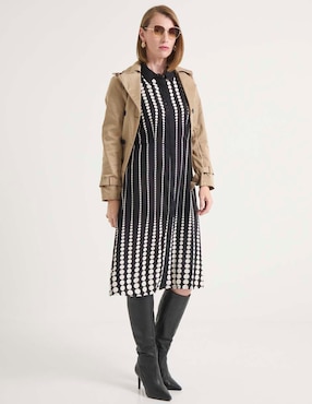 Vestido 3/4 casual La Mode para mujer
