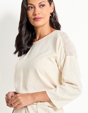 Blusa manga 3/4 para mujer