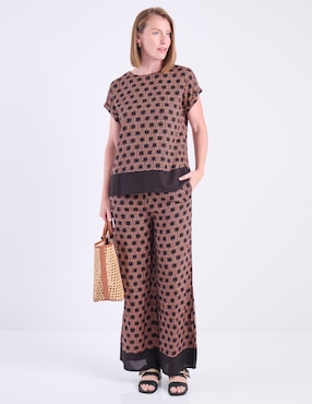 Blusa manga corta para mujer