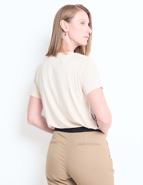 Blusa manga corta para mujer