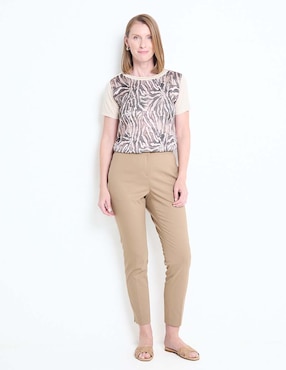 Blusa manga corta para mujer