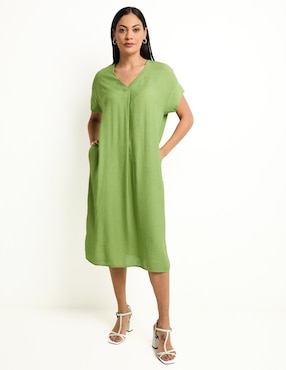 Vestido midi casual La Mode para mujer