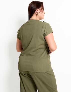 Blusa manga corta para mujer